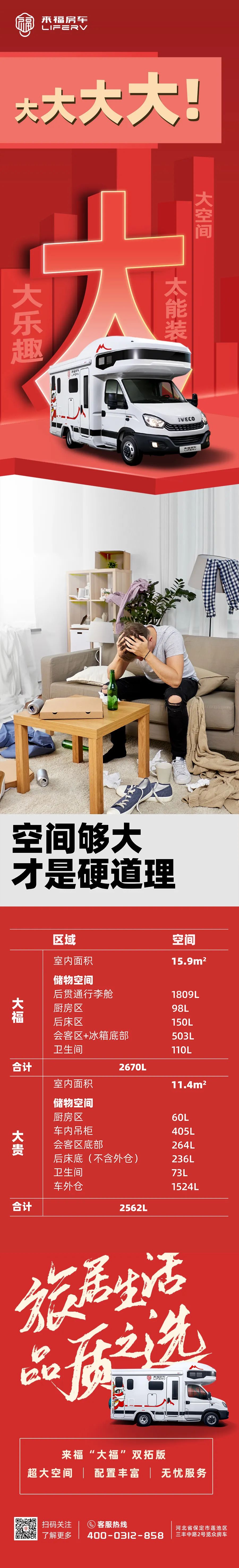 房車空間夠大才是硬道理！