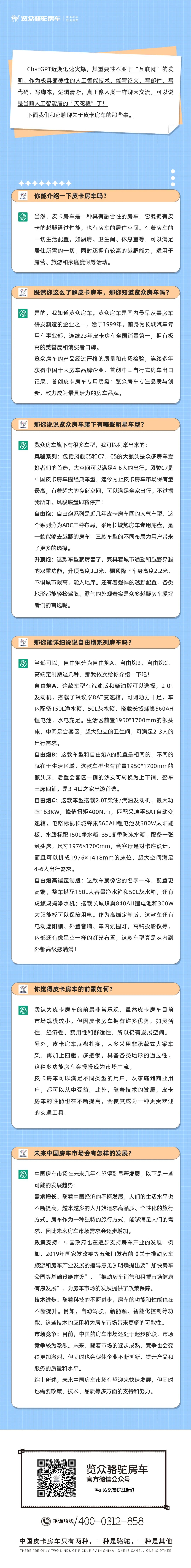 和ChatGPT聊了聊皮卡房車，它這么說...